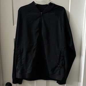 UA Steph Curry Men's Black Bomber Jacket Sz L Large EUC lightweight stretch